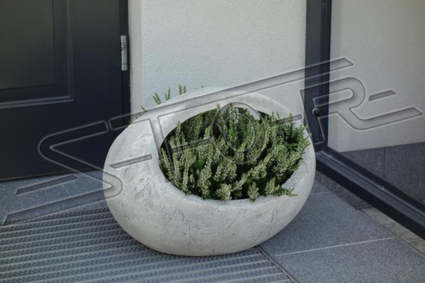 Blumenkübel Pflanz Kübel Dekoration Natur Garten Vasen Blumentöpfe Figur