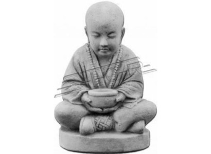 Buddha Skulptur in Steinoptik Skulptur für Garten Dekorative Figur