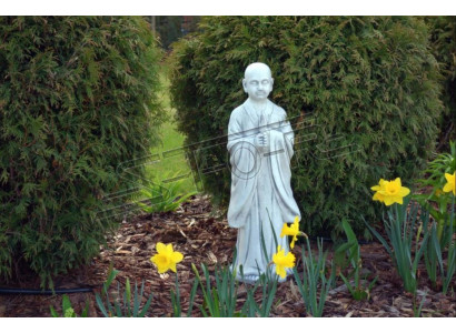 Buddha Skulptur in Steinoptik. Große Dekorative Skulptur für Garten Figur