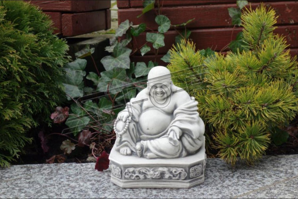 Buddha Skulptur in Steinoptik. Große Skulptur Dekorative für Garten Figur