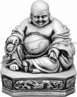 Buddha Skulptur in Steinoptik. Große Skulptur Dekorative für Garten Figur