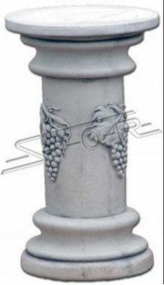 Dekoration Säule Säulen Stein Antik Stil Römische Blumenstander Weiß Ständer