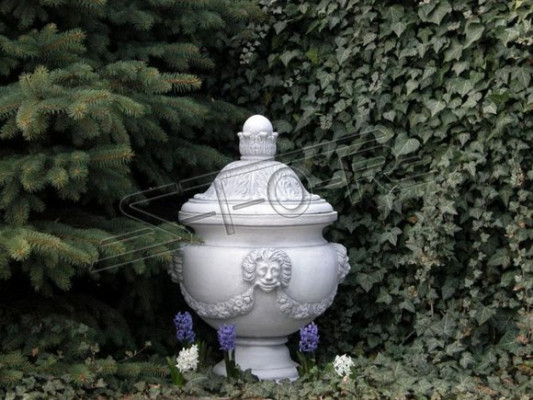 Design Blumentopf Top Pflanz Kübel Gefäß Figuren Töpfe Gesicht Skulptur