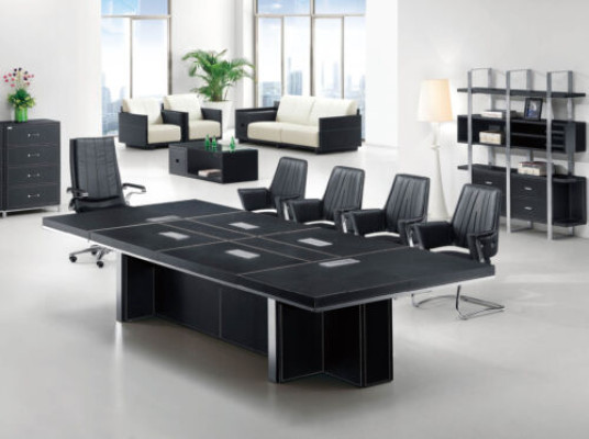 Design Konferenztisch & Aktenschrank 2tlg. Set Meeting Besprechungs
