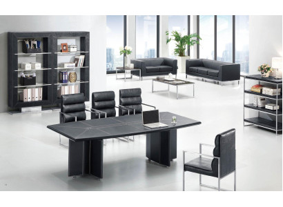 Design Konferenztisch Aktenschrank 3tlg. Set Meeting Besprechungs