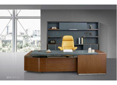Design Luxus Möbel 2-tlg Büro Set Schreibtisch Schrank Einrichtung Chef