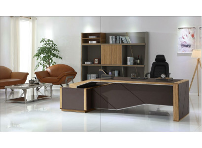 Designer Büro Arbeitzimmer Sessel Tisch Komplett Set Möbel 2tlg. Schreibtisch