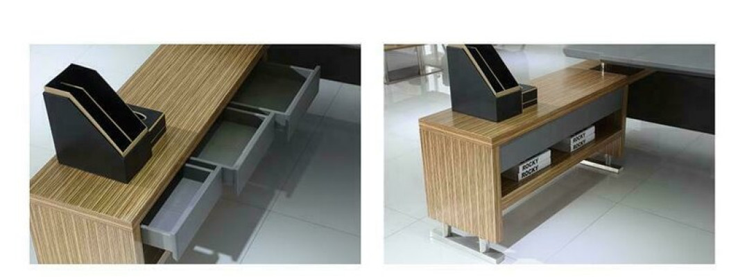 Designer Büro Arbeit Zimmer Set Regal Tisch Sessel Komplett Deko Set Möbel