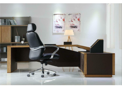 Designer Chef Schreibtisch Eckschreibtische Büro Kanzlei Praxis Firmen