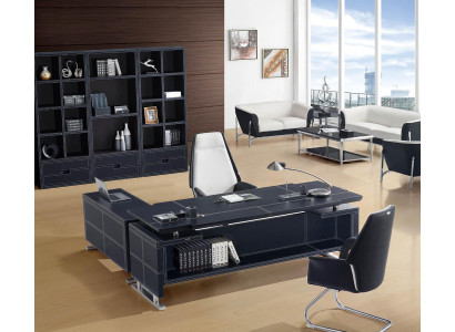 Eckschreibtisch Schreibtische Leder Computertisch Schreibtisch Tisch Büro