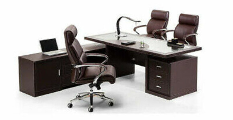 Exclusiver Schreibtisch Designer Tisch Hochklassige Büro Einrichtung