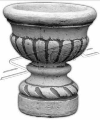 Figur Blumenkübel Pflanz Kübel Weiß Dekoration Figur Blumentöpfe Garten