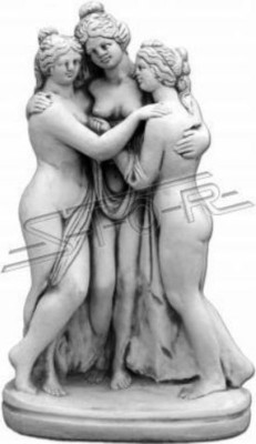 Frau 43cm Skulptur Design Figur Statue Garten Figuren Statuen