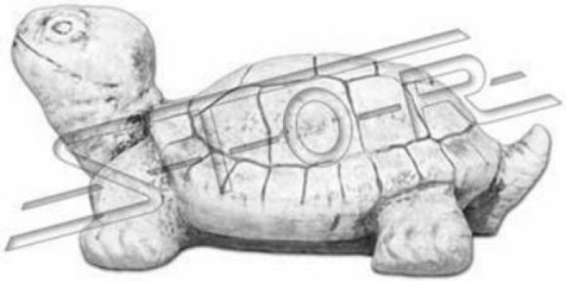 Garten Deko Schildkröte Statue Skulptur Figuren Skulpturen Design Figur