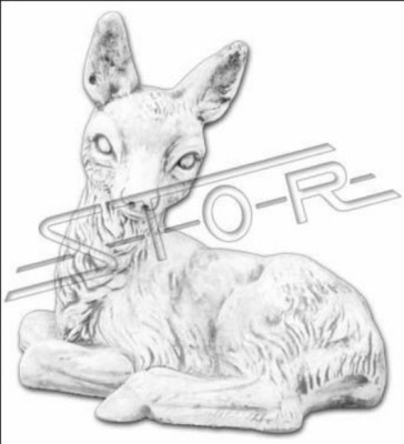 Garten Dekoration Bambi Statue Skulptur Figuren Skulpturen Designer