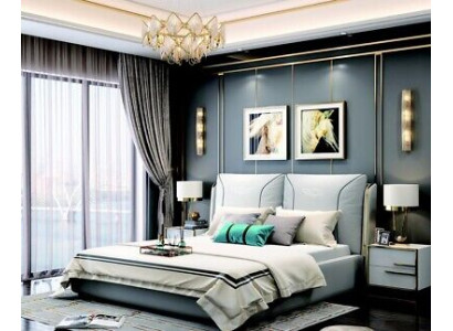 Lederbett Neu Betten Polsterbett Doppelbett Designer Bett Ehebett