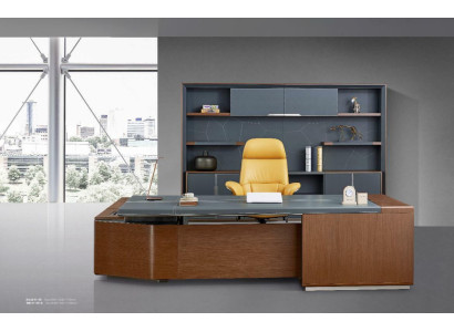 Luxus Schreibtisch Leder Holz Tische Büro Tisch Einrichtung Designer