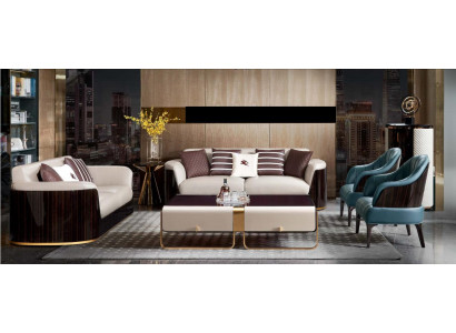 Sessel Hellblau Leder Wohnzimmer Modern Design Luxus Neu Kreative Möbel Holz