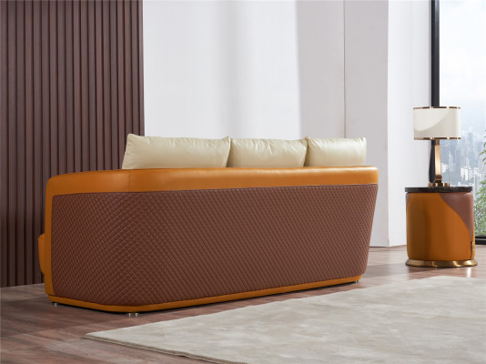 Wohnlandschaft Sofagarnitur 3+2+1 Sitzer Ledersofa Couch Garnitur