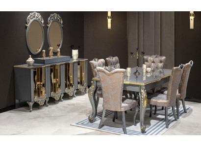 Luxus Esszimmer Essgruppe Esstisch Stühle Möbel Essgarnitur 8tlg.