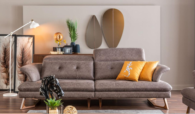 Sofagarnitur 321 Sitzer Sofa Sofas Garnituren Modern Grau Sessel Set
