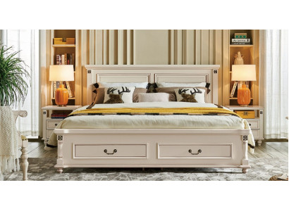 Doppel Hotel Betten Schlafzimmer 180x200 cm Holz Holzbett Bett Design Luxus