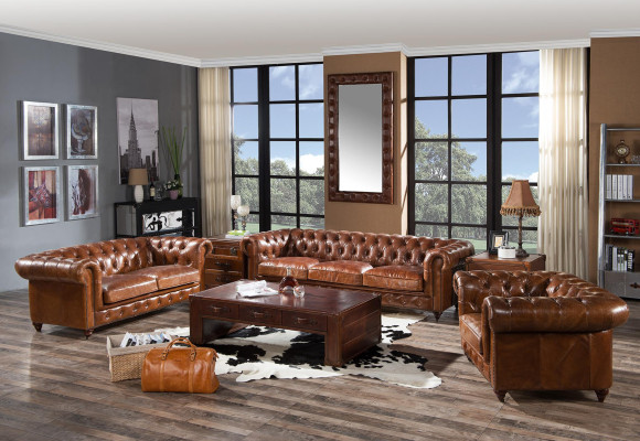 Sofagarnitur 3tlg. Garnitur Set Ledersofa Couch Wohnlandschaft Garnitur Sofa Neu