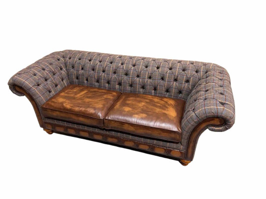 Wohnzimmer Modern Sofa 3 Sitzer Design Stil Möbel Chesterfield Sofas Grau Neu