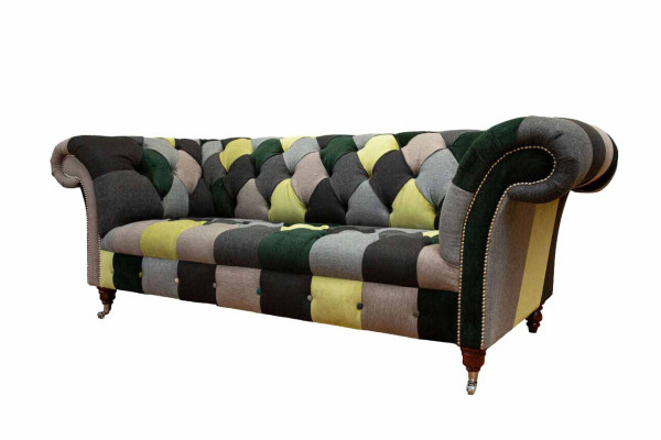 Wunderschönes stilvolles 3-Sitzer Chesterfield Sofa für das Wohnzimmer