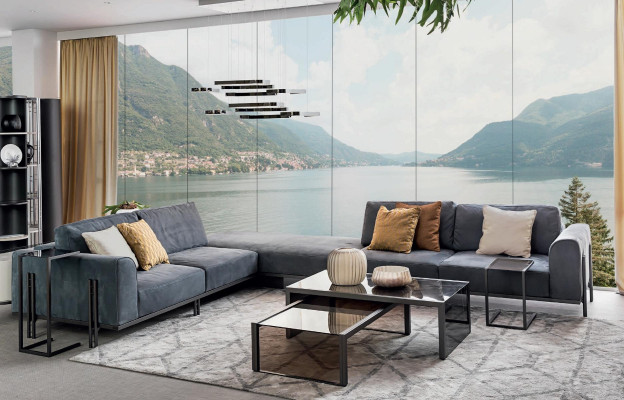 Wohnlandschaft Ecksofa L Form Couch Massivholz Möbel Sofa Design Möbel Italien