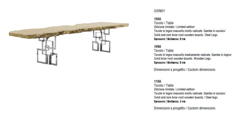 Esstisch Design Luxus italienische Möbel Holzmöbel Tisch Holz Tische Echtholz