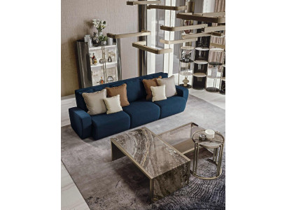 Sofa 3 Sitzer Couchtisch Glasmöbel Wohnzimmermöbel Sofa Möbel Italien Bizzotto