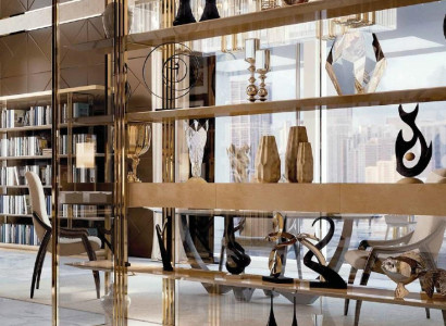 Wohnzimmer Wand Regal Design Schrank Regale Bücherschrank Wohnwand Möbel Büro