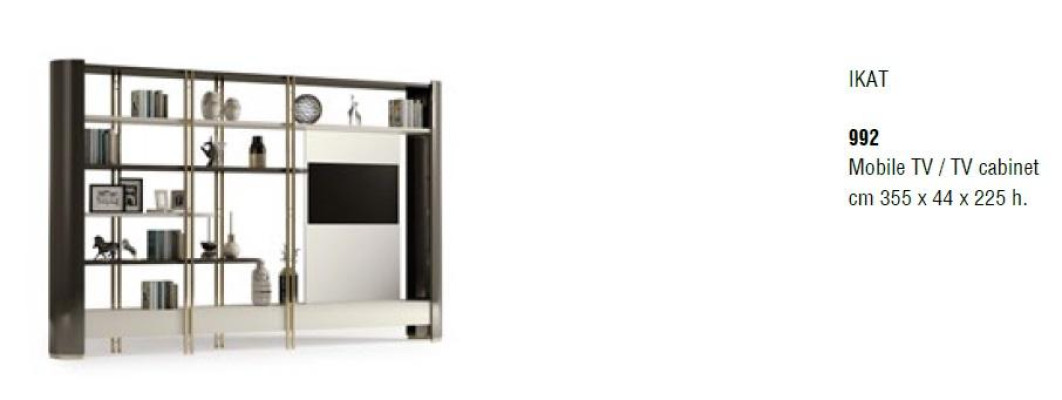 Wohnwand tv Schrankwand Holz Echtholz rtv Fernseh Schrank Anbauwand Italien Neu