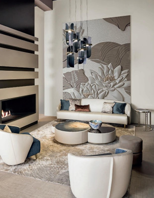 Wohnlandschaft Möbel Sofa Wohnzimmer Design Bizzotto Dreisitzer Italienische Neu