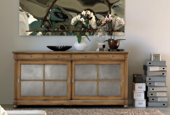 Kommode Anrichte Sideboard Braun Sideboards Massiv Holz Schrank Möbel Kommoden