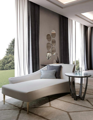 Lounge Möbel Liege Sofa Relax Italienische Möbel von Bizzotto Chaiselounge Neu