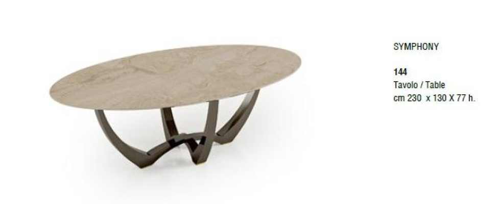 Esszimmertische oval Esszimmermöbel Esstisch Luxus Massivholz Italien neu