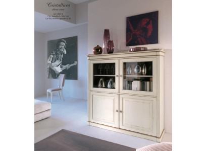 Esszimmer Möbel Massive Holz Vitrinen Schrank Echtholz Anrichte Vitrine Massiv