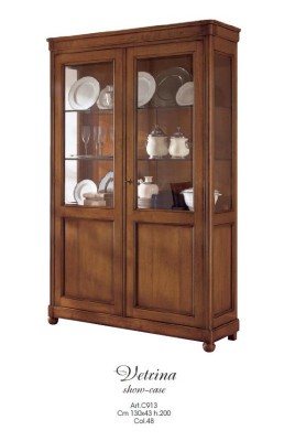 Vitrine Schrank Vitrinen Wohnzimmer Schränke Anrichte Italienische Möbel Holz