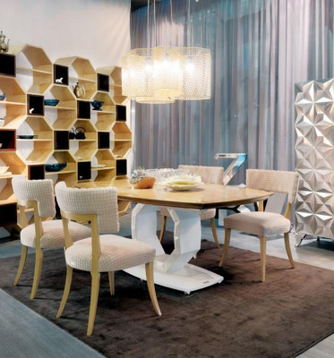 Esstisch Echtholz Tisch Holz Tische Einrichtung Design Esszimmer Luxus Möbel Neu