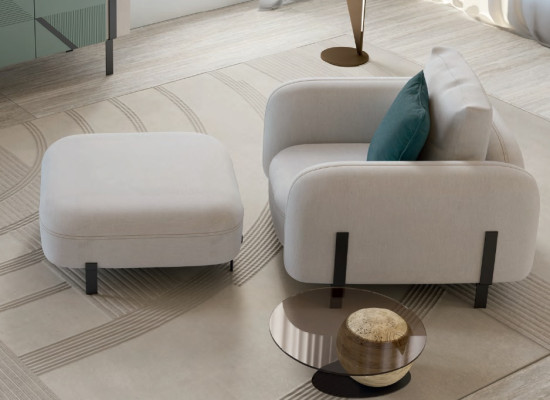 Sessel Luxus Design Design Sessel Textil Wohnzimmer Italienische Möbel Lounge