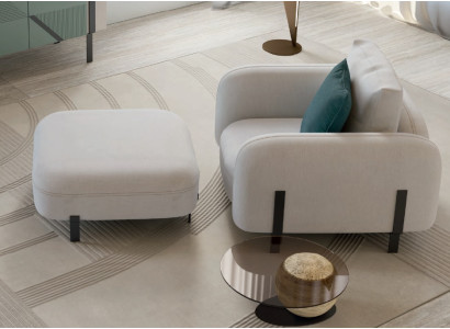 Sessel Luxus Design Design Sessel Textil Wohnzimmer Italienische Möbel Lounge