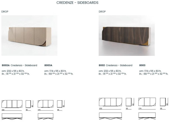 Sideboard Kommode Design Einrichtung Lowboard Kommoden Italienische Möbel Neu