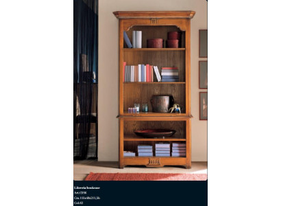 Regal Schrank Büroregal Elegantes braunes Bücherregal Italienische Einrichtung