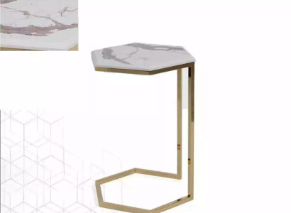 Beistelltisch Wohnzimmer Möbel Material Edelstah gold Edelstahl Design