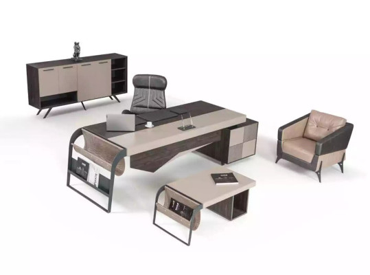 Luxus Arbeitszimmer Eckschreibtisch Designer Möbel Büromöbel Tische Schreibtisch