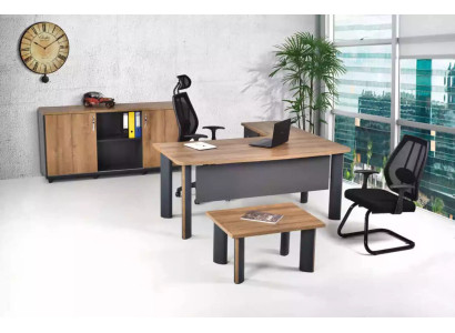 Büroeinrrichtung Schreibtisch Büromöbelkollektion Tisch Schrank Büro 3tlg
