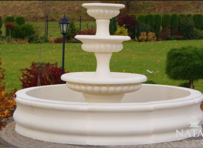 Becken Garten Teich Zierbrunnen Springbrunnen Skulptur Brunnen Deko Fontaine Neu