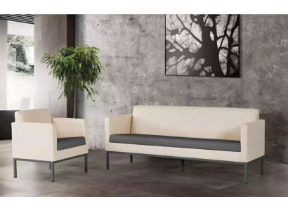 Büromöbel Komplettset Arbeitszimmer Sitzgruppe Sofagarnitur 2tlg Modern